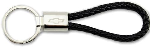 SR1 Performance Chevy Bowtie Braided Rope Leather Keychain - Officially Licensed Chevrolet Key Chain...