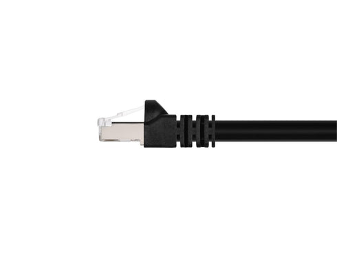 Monoprice 124311 Cat6A Ethernet Patch Cable - Network Internet Cord - RJ45, 550Mhz, STP, Pure Bare Copper Wire, 10G, 26AWG, 0.5ft, Black...
