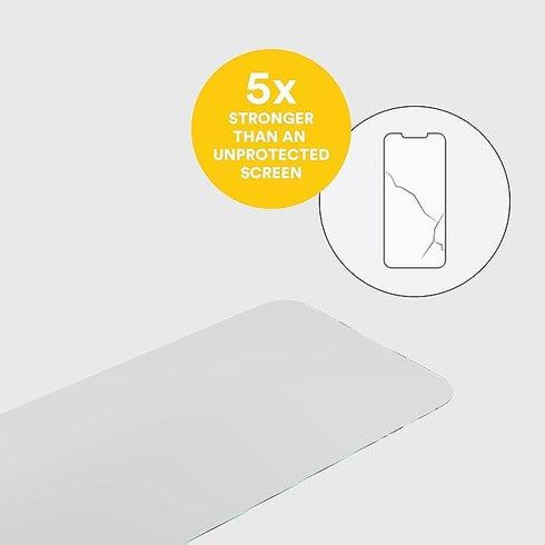 BodyGuardz Pure 3 Glass Screen Protector for iPhone 14 Plus/iPhone 13 Pro Max, Maximum Strength Tempered Glass, Edge to Edge Coverage, Easy Instal...