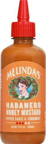 Melinda’s Habanero Honey Mustard - Gourmet Hot Honey Mustard Sauce - Habanero Hot Sauce with Fresh Ingredients, Habanero Peppers, Colombian Honey ...