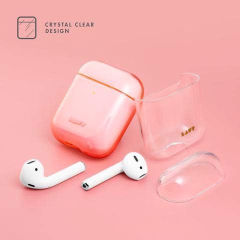 LAUT - Crystal-X for AirPods 2 and 1 Charging Case | Crystal Clear Design |Anti-Scratch | Front LED Visible (Crystal Black)...
