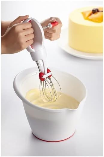 Starfrit Super-Fast Egg Beater ,White/Red...