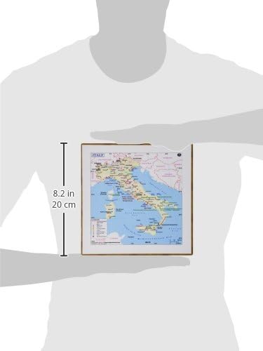 3dRose LLC 8 x 8 x 0.25 Inches Mouse Pad, Map of Modern Day Italy (mp_109161_1)...
