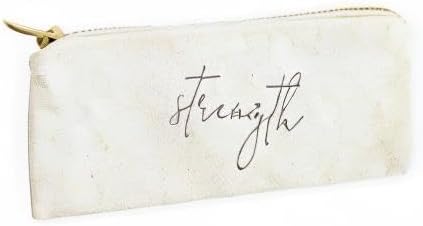 The Cotton & Canvas Co. Strength Small Cosmetic Case and Travel Pouch for Office and On the Go...