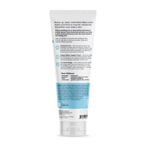 Hello Bello premium Baby Lotion | Vegan and Cruelty Free Moisturizing, Non-Greasy Lotion for babies and Kids | Fragrance Free | 8.5 FL Oz (1 Pack)...