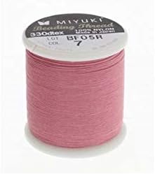 Miyuki Beading Nylon Thread 330 DTEX 50 meters (54.6 yards) PINK...