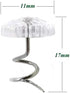50 Pieces Upholstery Tacks, Twist Pins for Slipcovers and Bedskirts Clear Head Screw Nail Spiral Bed Skirt Pins...