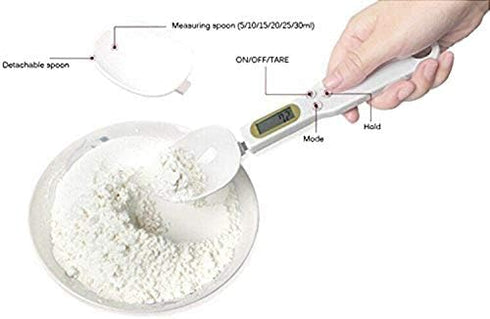 Meichoon Food Scale Spoon, Digital Kitchen Scale High Precision Small Scale with Tare Function Weighing and Measuring Dry Liquid Ingredient Milk T...