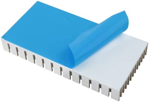 2pcs Silver Color Heat Sink 80x40x11mm Aluminum Heat Sink Radiator Cooler with Thermal Conductive Adhesive Tape Cooling Fin for Cooler Electronics...