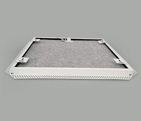 Access Door 6" X 6" Sound Rated Steel Access Panel Felt Covered Door for Concealed Wall/Ceiling Application with Slotted Lock - [Outer Dimensions:...