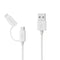 2-in-1 Micro USB and Lightning Cable for IPAD, iPhone, Android, and Tablet. 4FT iPhone and Android Charging Cable with Alarm That Makes a Sound Wh...