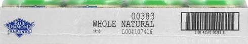 Blue Diamond Almonds, Raw Whole Natural, 6 Ounce (Pack of 1)...