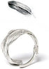 Helen de Lete Simple Style Original Feather From Heaven 925 Sterling Silver Open Ring for Women...