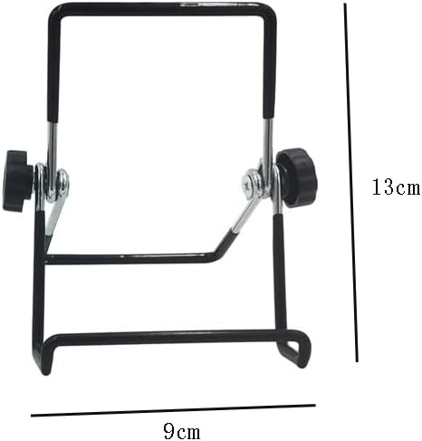 2 Pieces Book Holder Metal Plate Stand Picture Frame Stand Adjustable Easel Stand Foldable Book Display Stand Photo Holder Stand Plate Display Sta...