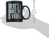 Primitives by Kathy Black and White Stoneware Coffee Mug, 20-Ounce, There's A Chance This is Vodka...