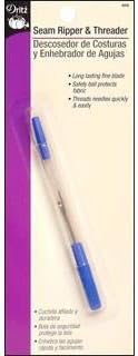Dritz Threader, Fine Blade, 1 Count Seam Ripper, 1-Pack, Blue...