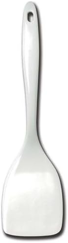 Symak Al-de-chef White Melamine Solid Spatula 11 inches, Silver...