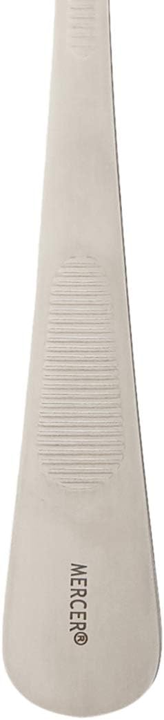 Mercer Culinary 18-8 Stainless Steel Plating Spoon with Slotted Bowl, 9 Inch, Silver...