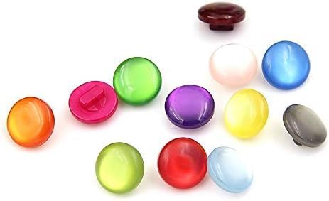 50pcs/Pack Red Resin Colored Shirt Pearl Buttons for Craft Sewing Fasteners...