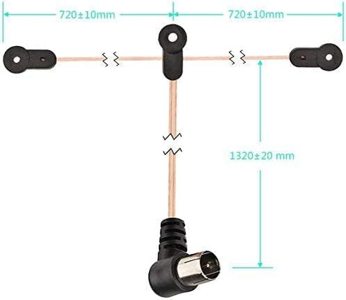 FM Antenna FM Dipole Antenna Indoor FM Radio Antenna AM Loop Antenna for Pioneer Onkyo Yamaha Marantz Indoor Bluetooth Home Stereo Receiver AV Aud...