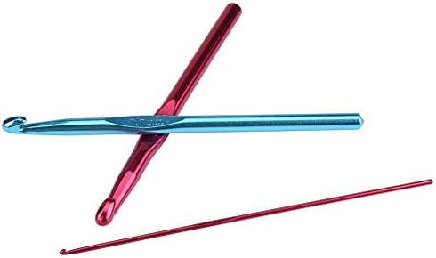 64PCS Crochet Needle Set, Crochet Hook Full Set Yarn Knitting Needles Sewing Tools Knit Gauge Scissors Stitch Marker DIY Craft Tools Coloured Alum...