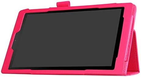 Tablet Smart Cover for Amazon Kindle Fire HD 8 HD8 Gen 6th 7th 8th (2016 2017 2018 Release) Ultra Slim Lightweight Folio Stand Leather Case +1x Cl...