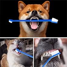 Newday Dog Toothbrush Set of 8 - Dual Headed, Dental Hygiene Convenient Soft Toothbrush to Clean pet Teeth, Dog Tooth Brushes for Small to Large D...