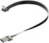 Cablecc Up Angled USB 2.0 Type-A Male to Micro USB 5Pin Male Data Flat Slim FPC Cable for FPV & Disk & Phone 200cm...