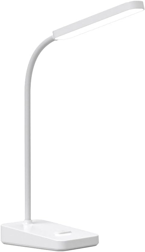 LED Desk Lamp, Desk Light, Desk Stand, White, USB Powered, Daylight White, Smartphone Stand Included...