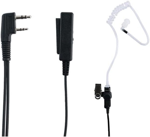Sarcia Walkie Talkie Earpiece Headset MIC PTT Compatible with Kenwood Baofeng 2pin UV-5R BF-888S BF-F8HP Arcshell AR-5Two Way Radio with 2 Wire Co...