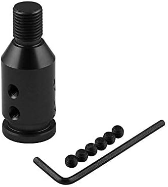 MACHSWON Aluminum Shift Knob Adapter Non-Threaded Shifters 12x1.25mm (Black)...
