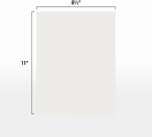 LUXPaper 8.5" x 11" Paper | Letter Size | Natural White | 80lb. Text | 100% Cotton | 50 Qty...