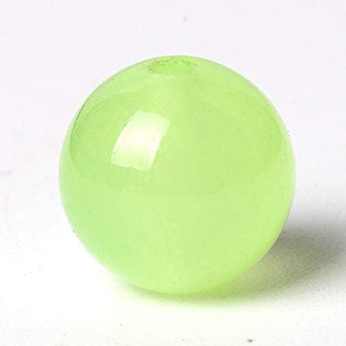 100Pcs Natural Stone Beads 8mm Green Jasper Round Loose Gemstone Energy Healing Beads Hole Size 1mm DIY Smooth Beads for Bracelet Necklace Earring...