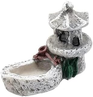 Pool Towers Miniature Fairy Garden Accessories,Miniature Pond Lawn Garden Ornament Figurines, Mini Lighthouse Water Well Bridge Figurines, Micro L...