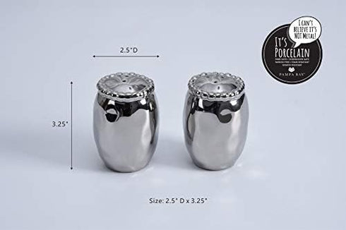 Pampa Bay Porcelain Verona Salt & Pepper Shakers...