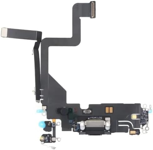 Charging Port Board Dock Connector Flex Cable Replacement Compatible with iPhone 14 Pro 6.1inch (Black)......