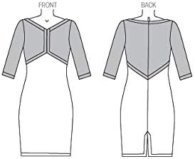 Vogue Patterns V1431F50 Misses' Dress Sewing Template, Size F5 (16-18-20-22-24)...