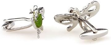 MRCUFF Alligator Gator Green Pair Cufflinks in a Presentation Gift Box & Polishing Cloth...