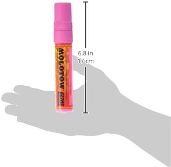 MOLOTOW ONE4ALL Acrylic Paint Marker, 15mm, Neon Pink, 1 Each (627.208)...