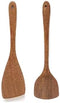 Wooden Spatulas for cooking - Set of 2 12.8 Inch 12 Inch Versatile Utensils, Wooden Spoons, Anti Scratch Non Stick Cookware, Eco Friendly, Wooden ...