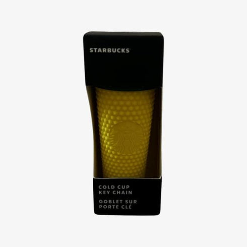 2022 Starbucks Ornament Mini Tumbler Keychain Pineapple Yellow Studded...