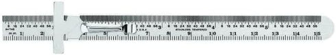 General Tools 300ME 6-Inch Flex Precision Stainless Steel Rule mm, 64 grad...