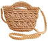 Summer Crossbody Bag Crochet Purse Women Handbag Beach Bag Knit Bag Shoulder Bag for Travel Vacation Khaki...