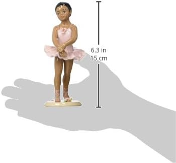 20901 African American Ballerina in Pink Dress 6 1/8" H...