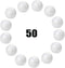 50-Pack 1Inch White Craft Balls for Crafts, Smooth Round White Foam Balls, Craft Supplies for DIY Decorations...