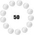 50-Pack 1Inch White Craft Balls for Crafts, Smooth Round White Foam Balls, Craft Supplies for DIY Decorations...