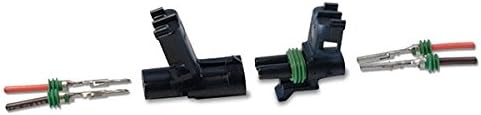5 Completed Set (2 Circuits) Weatherpack, Waterproof, Terminal Kit 14, 16 AWG...