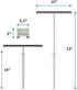 Shower Squeegee with Long Handle and Adhesive Hook. for Glass Doors, Tile Walls, Mirrors and Windows. Telescoping Squeegee for Cleaning. Bathroom ...