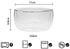 high temperature resistant double layer glass bowl borosilicate heat-resistant glass tableware transparent fruit salad bowl (250ml double bowl)...