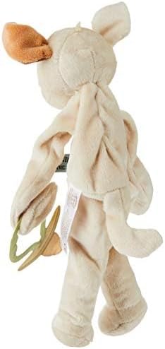 BUNNIES BY THE BAY "Skipit Puppy Silly Buddy - Animal Pacifier Holder Plush Toy with Velcro Loop Attachment - 10" (25cm) Size...
